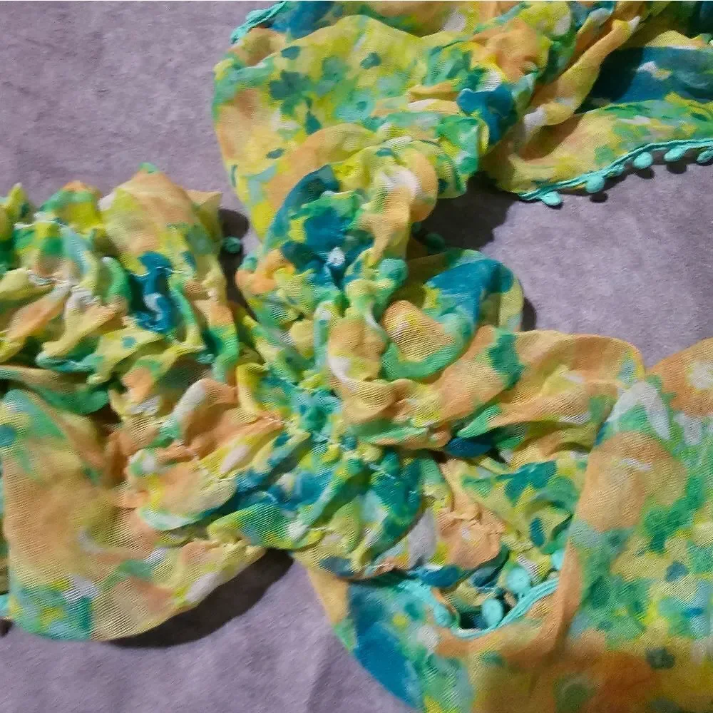 COLLECTION EIGHTEEN Floral Pop Boa POLYESTER Scarf 12
